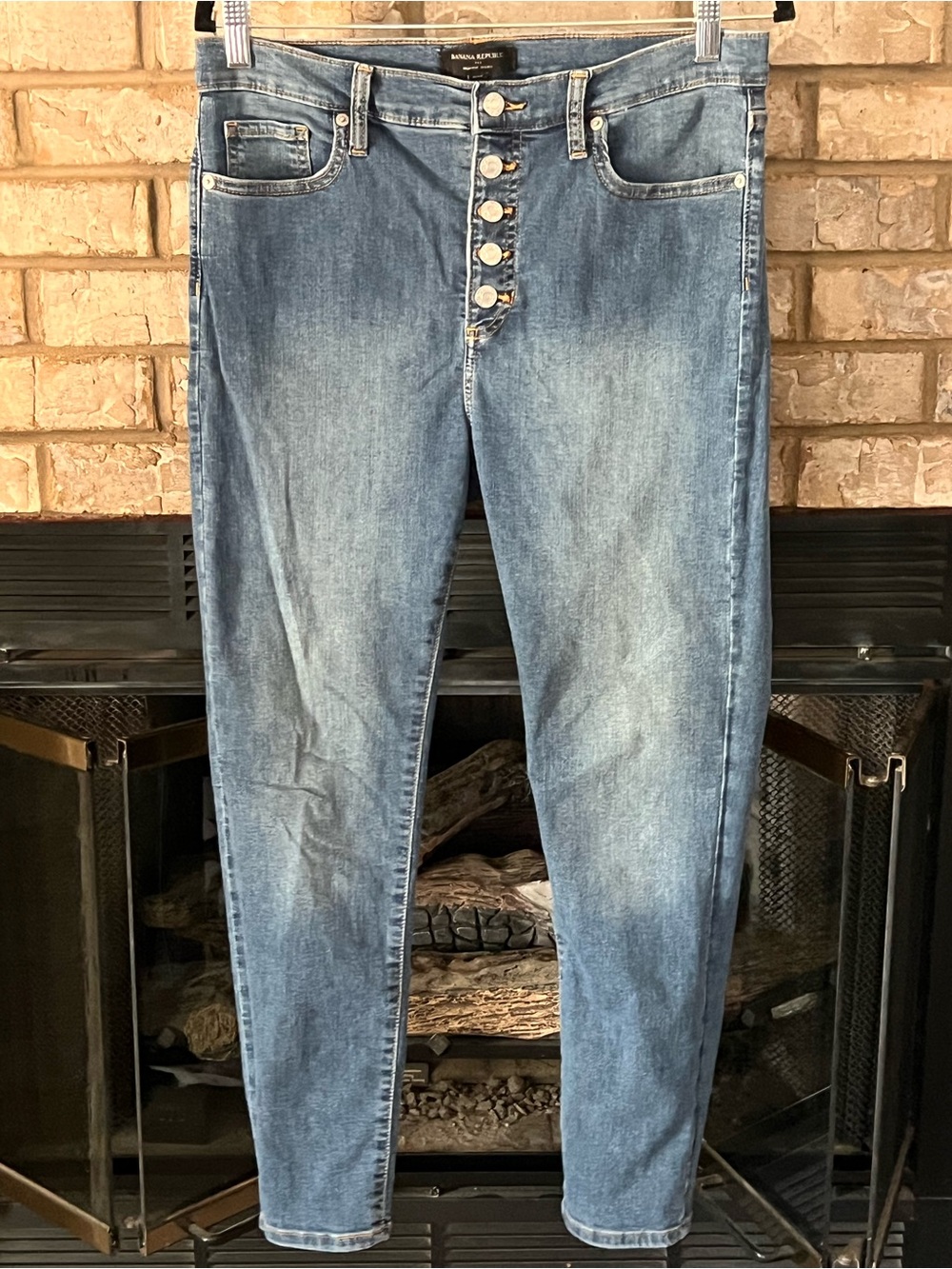 Banana Republic Skinny Jeans in Light Blue Denim